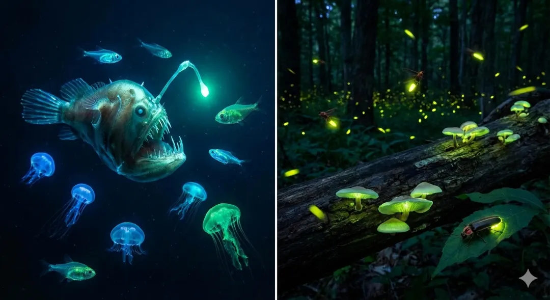 Capa: Bioluminescência: Por Que Alguns Animais Brilham?